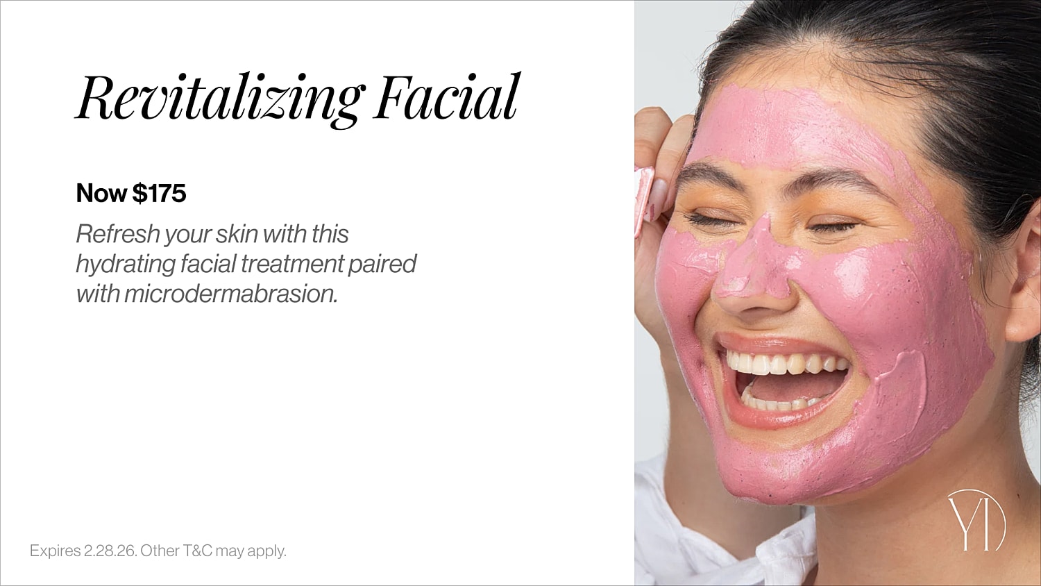 Woman enjoying revitalizing facial treatment with mask.