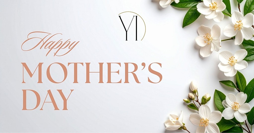 Happy Mother's Day card with floral decorations