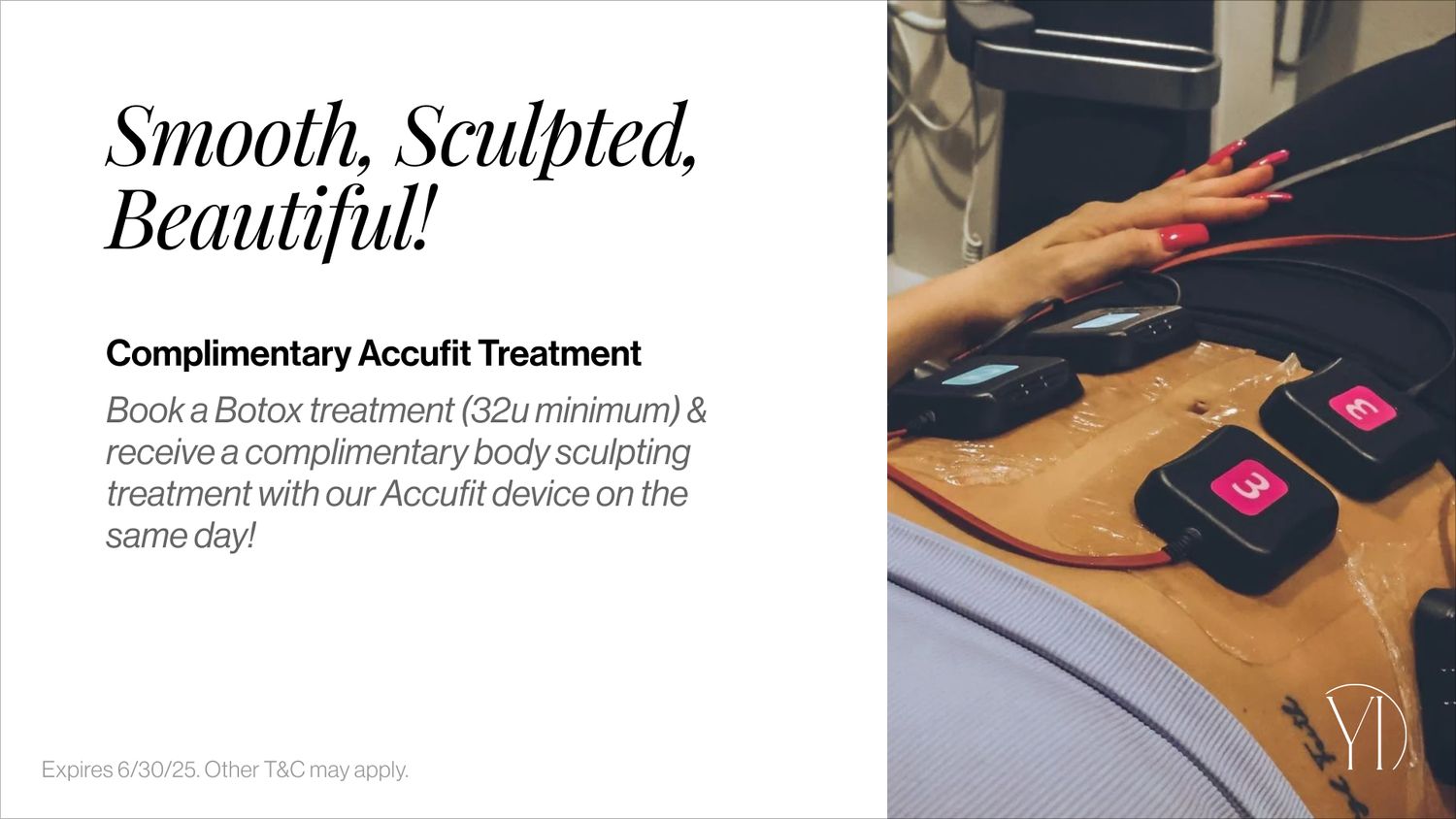 Body sculpting treatment promotional image.